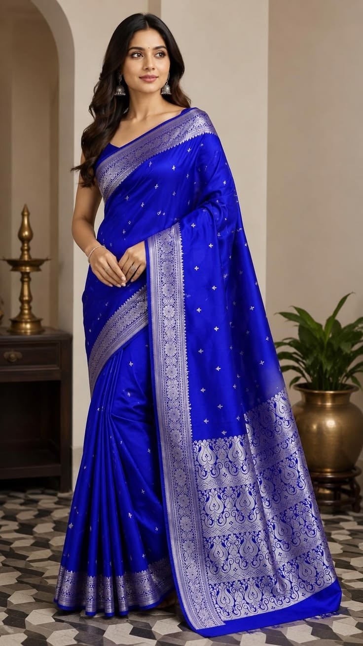 Royal Blue Saree
